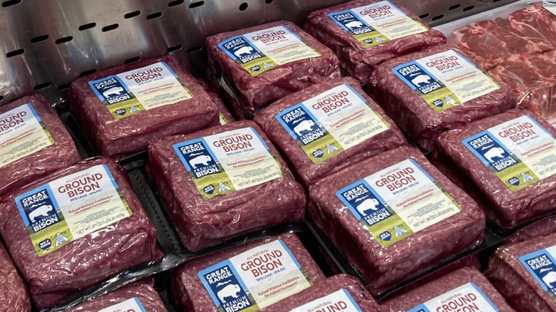 ground bison at Costco