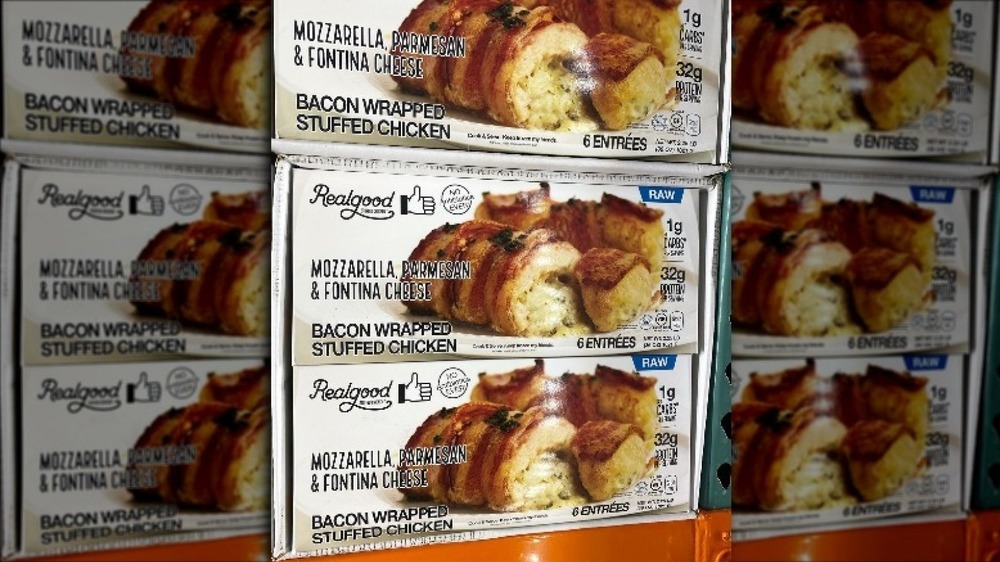 Costco's new bacon wrapped chicken in boxes