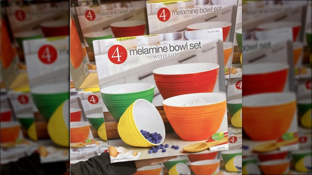 Costco's stackable melamine bowls