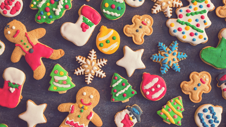 Assortment of holiday cookies