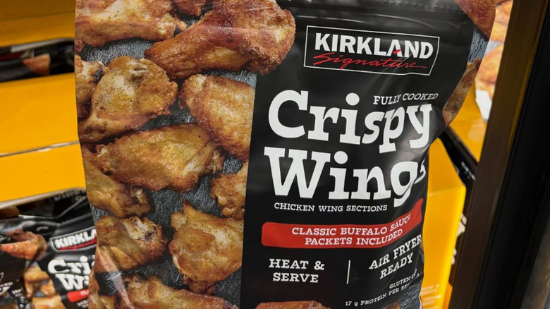 bag of Kirkland Signature Crispy Wings at Costco