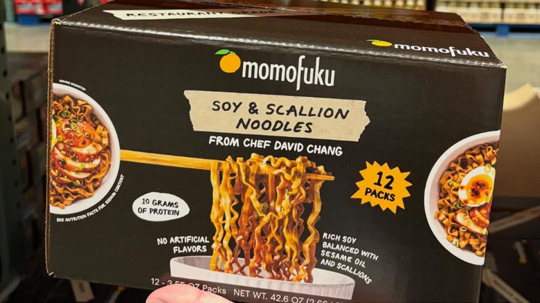 Momofuku Soy & Scallion Noodles box at Costco