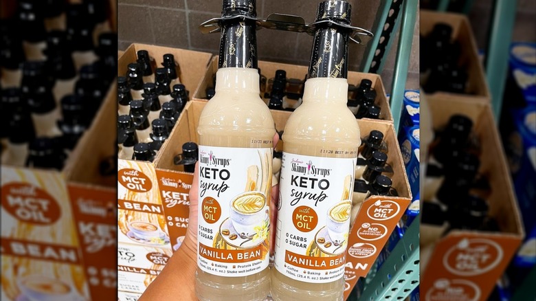 Keto coffee syrup from Costco
