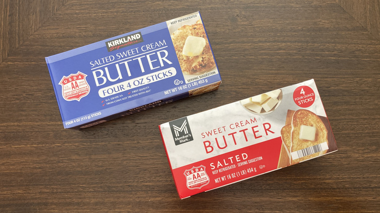 Kirkland and Mambers Mark cream butters