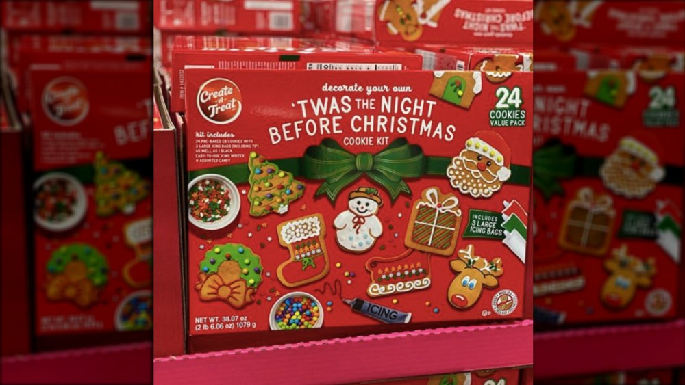 front of the diy cookie kit at Costco