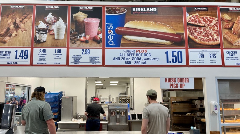 Costco food court with customers