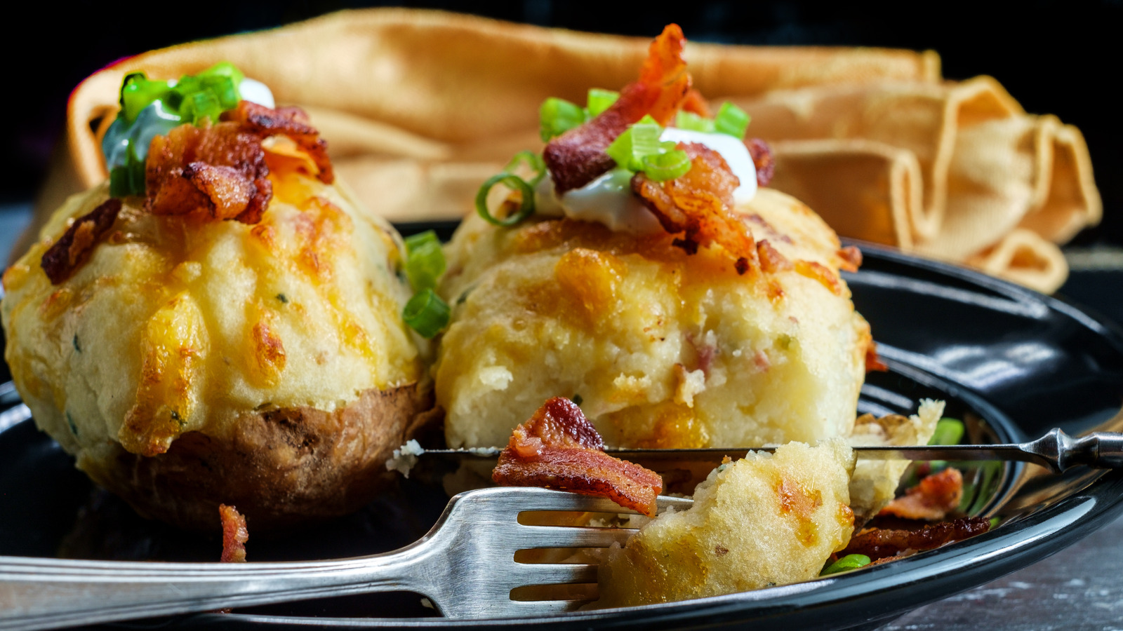 Loaded Smashed Potatoes with Bacon & Parmesan - The Original Dish