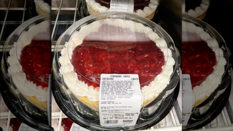 Costco strawberry topped cheesecake