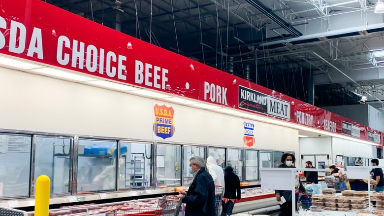 beef section in Costco
