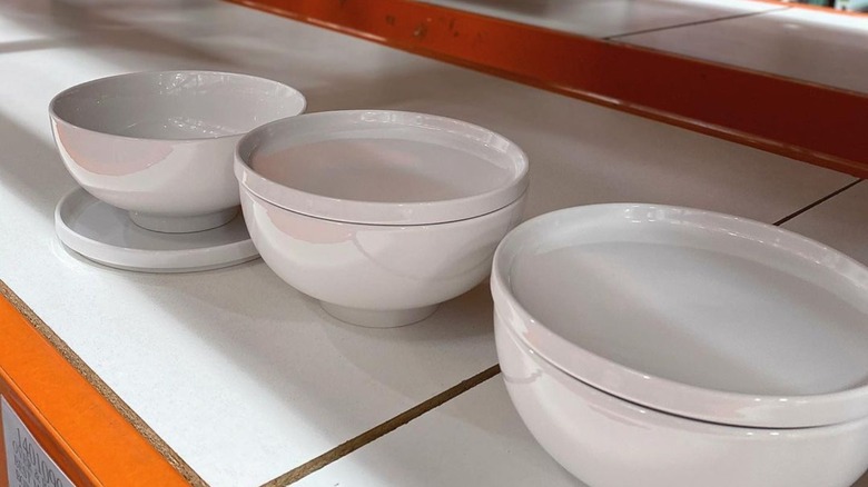 Costco white stoneware bowls