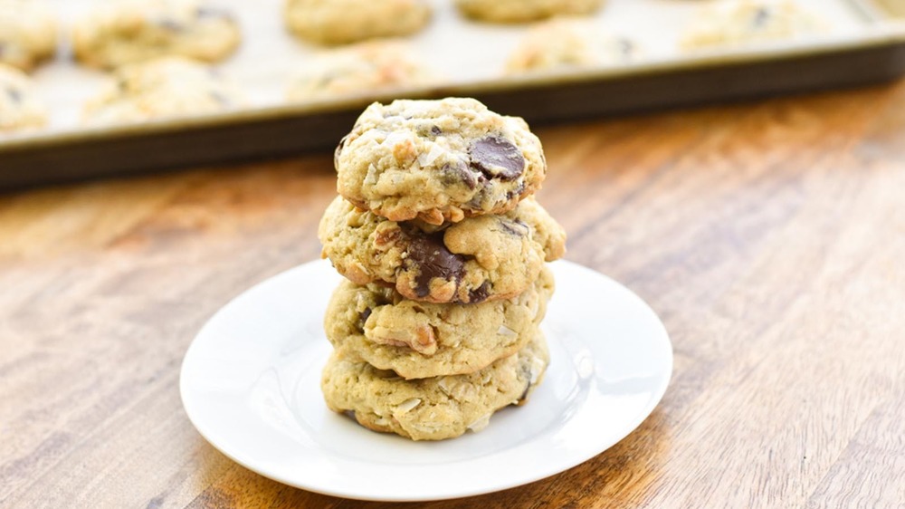 stack of cowboy cookies