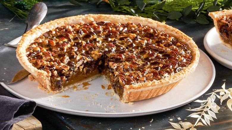 Cracker Barrel chocolate pecan pie
