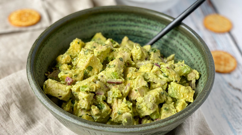 chicken salad in a bowl