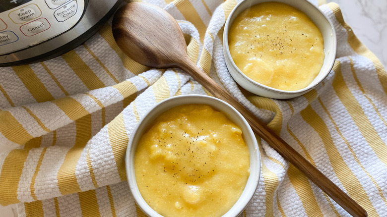 bowls of polenta