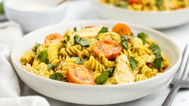 pasta salad in bowl