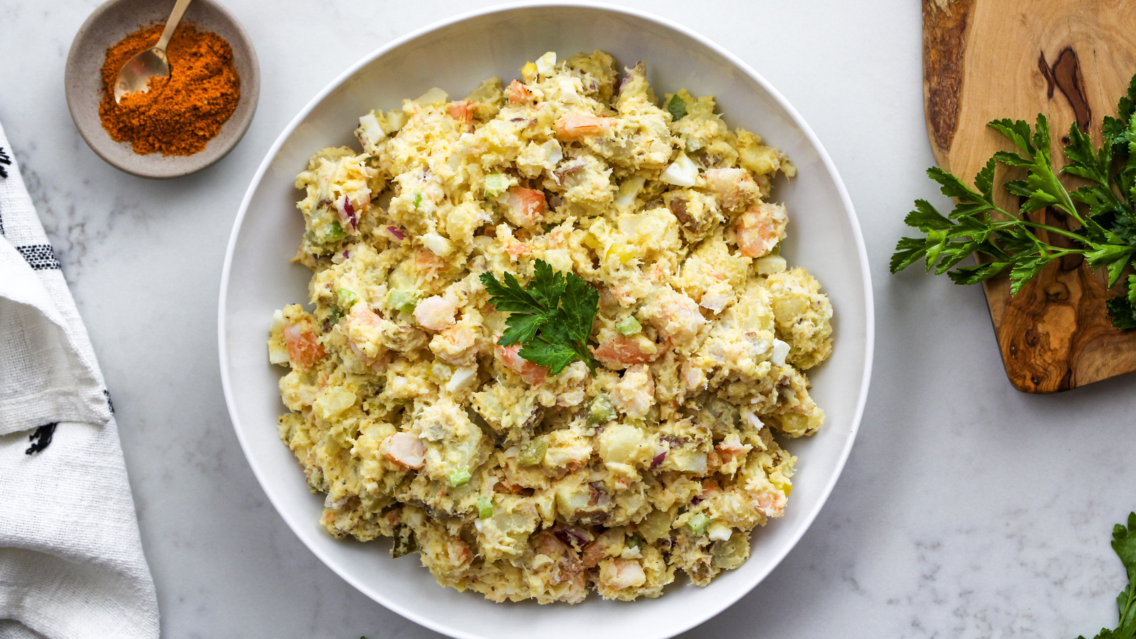 Creamy Seafood Potato Salad Recipe