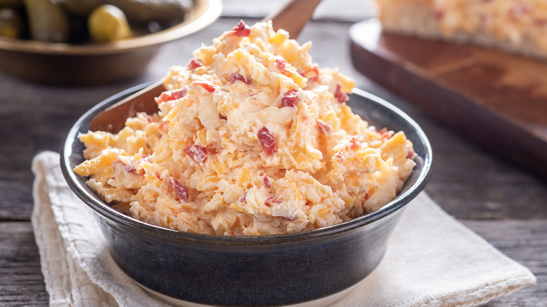 bowl of pimento cheese 