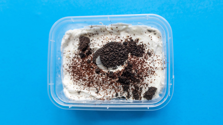 Tub of Oreo tiramisu