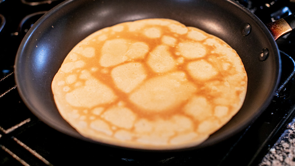 crepe in pan