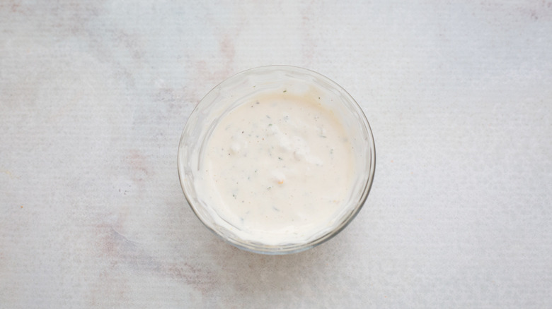 tartar sauce in small bowl