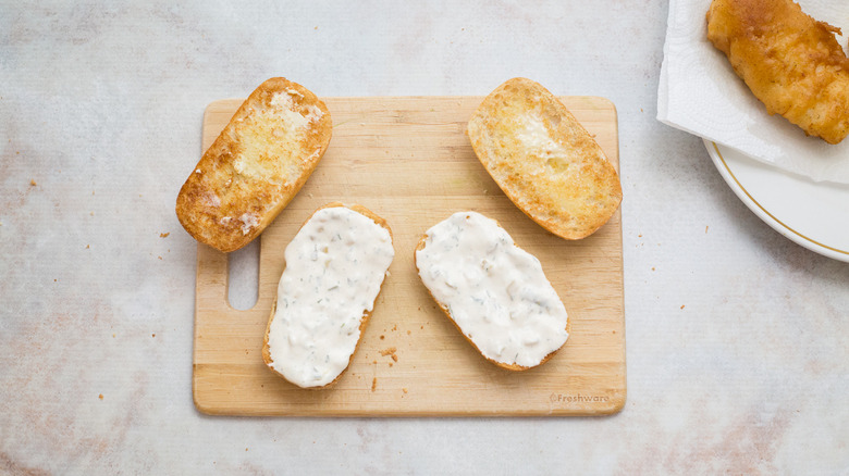 bread for sandwiches on board