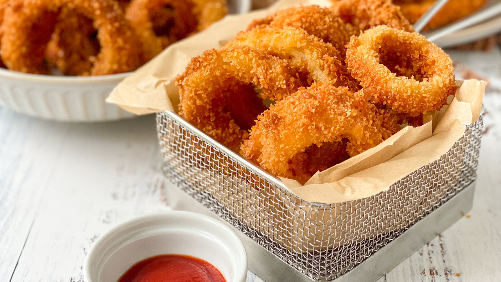 Potato Chip Crusted Baked Onion Rings - Fork Knife Swoon