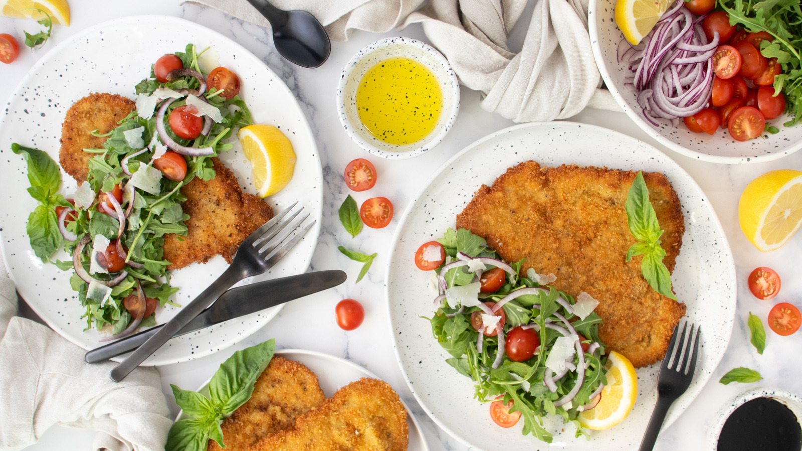 Crispy Veal Milanese With Arugula Recipe