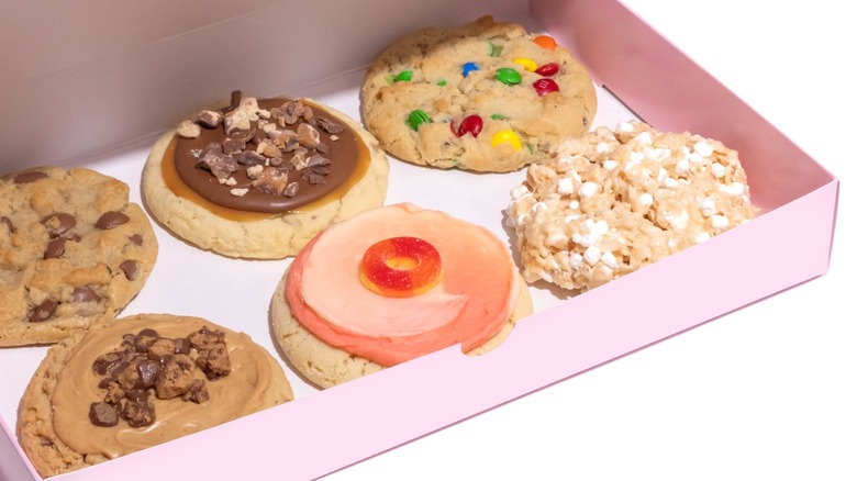 Box of Crumbl Cookies