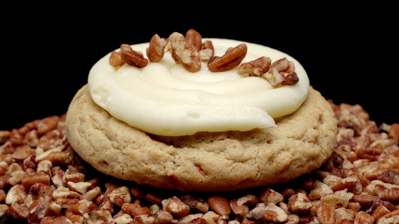 Crumbl Easter cookie and nuts