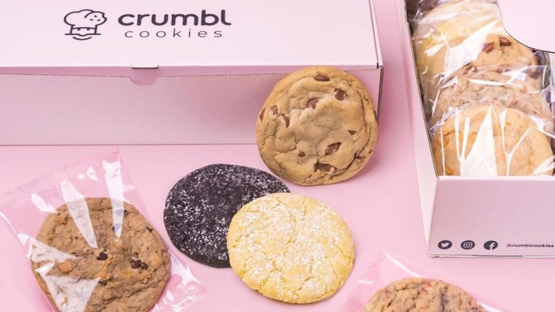 box of crumbl cookies