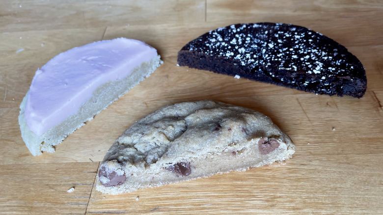 sliced cookies showing center