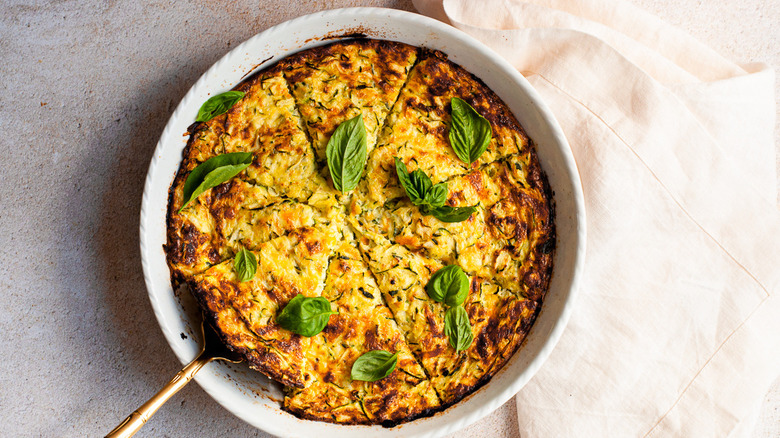 baked crustless quiche