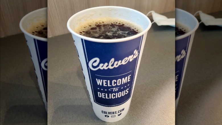 Cup of Culver's root beer