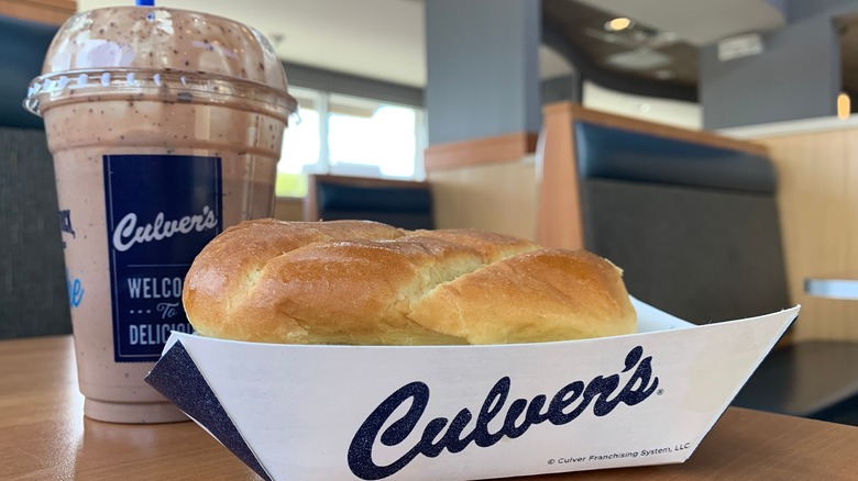 Culver's burger and concrete frozen custard