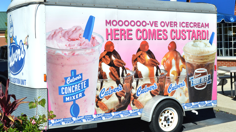 Culver's frozen treats displayed on trailer