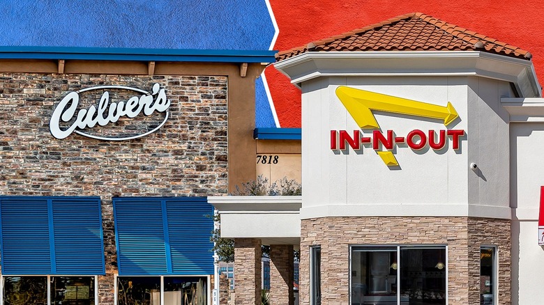 Culver's and In-N-Out storefronts