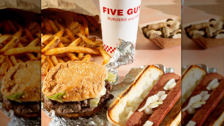 Five Guys combo meal