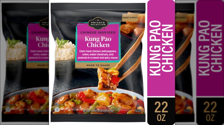 Bag of Kung Pao-style chicken.