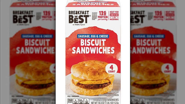 Breakfast Best Sausage, Egg & Cheese Biscuit Breakfast Sandwich box