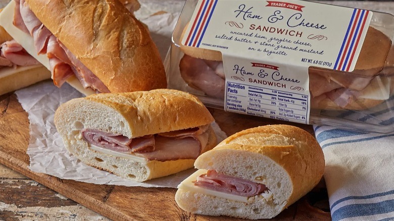 Trader Joe's ham and cheese sandwich
