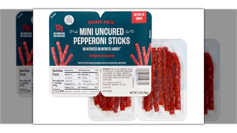 Trader Joe's mini uncured pepperoni sticks