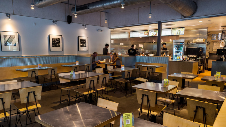 Chipotle restaurant interior