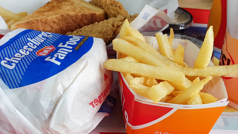 Dairy Queen food and fries