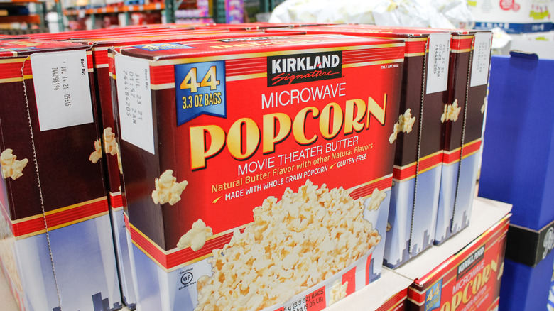 Kirkland Signature popcorn box
