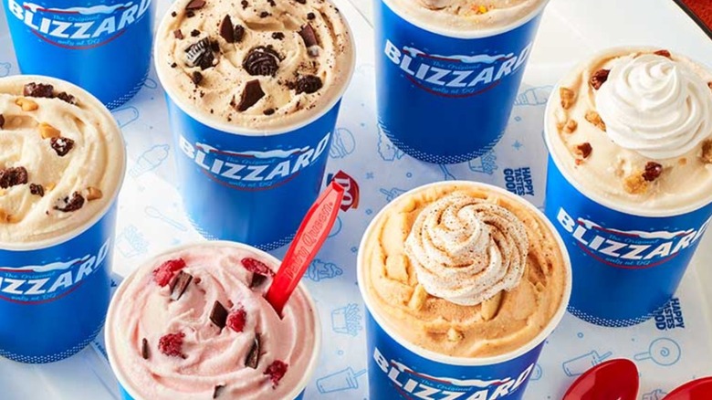 assorted Dairy Queen Blizzards 