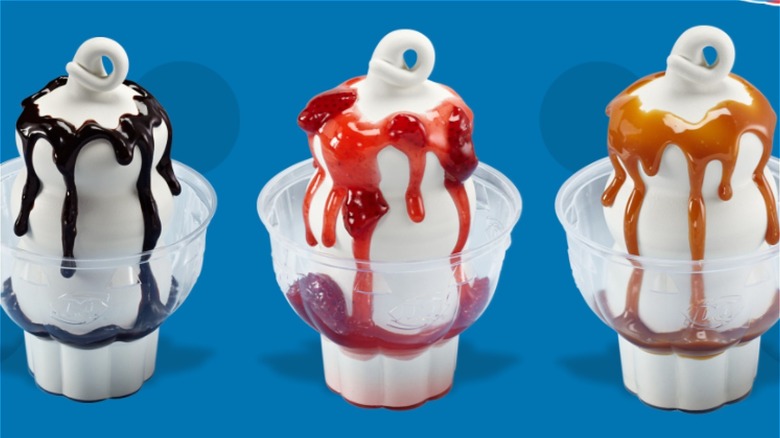 three Dairy Queen ice creams