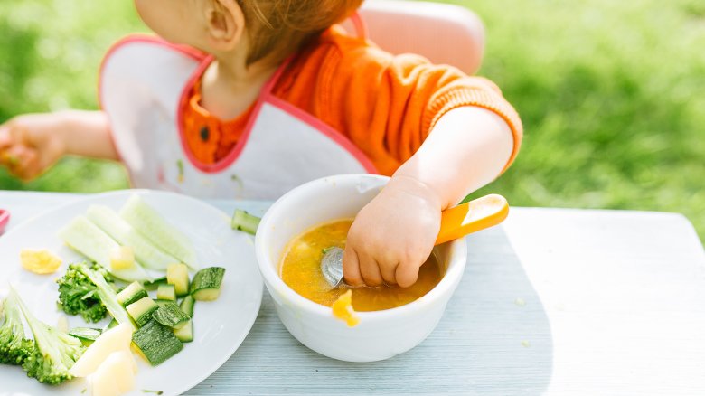 Baby eating 