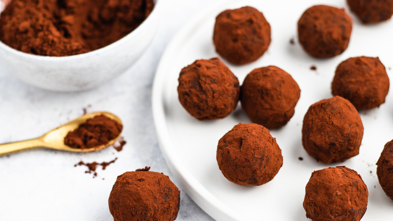 dark chocolate truffles