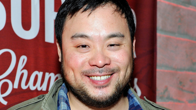 Close up shot of David Chang