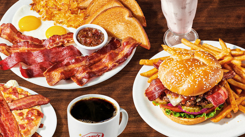 Denny's baconalia menu